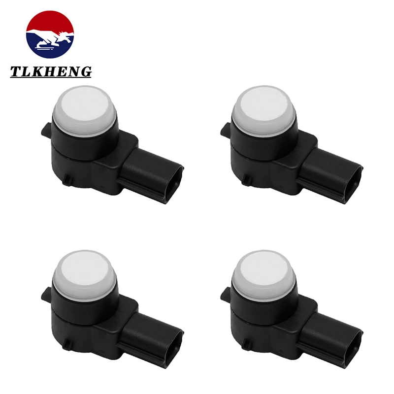 25855506 PDC Parking Sensor Reverse Assistance Bumper 4PCS White For GM Chevrolet Cadillac Escalade CTS