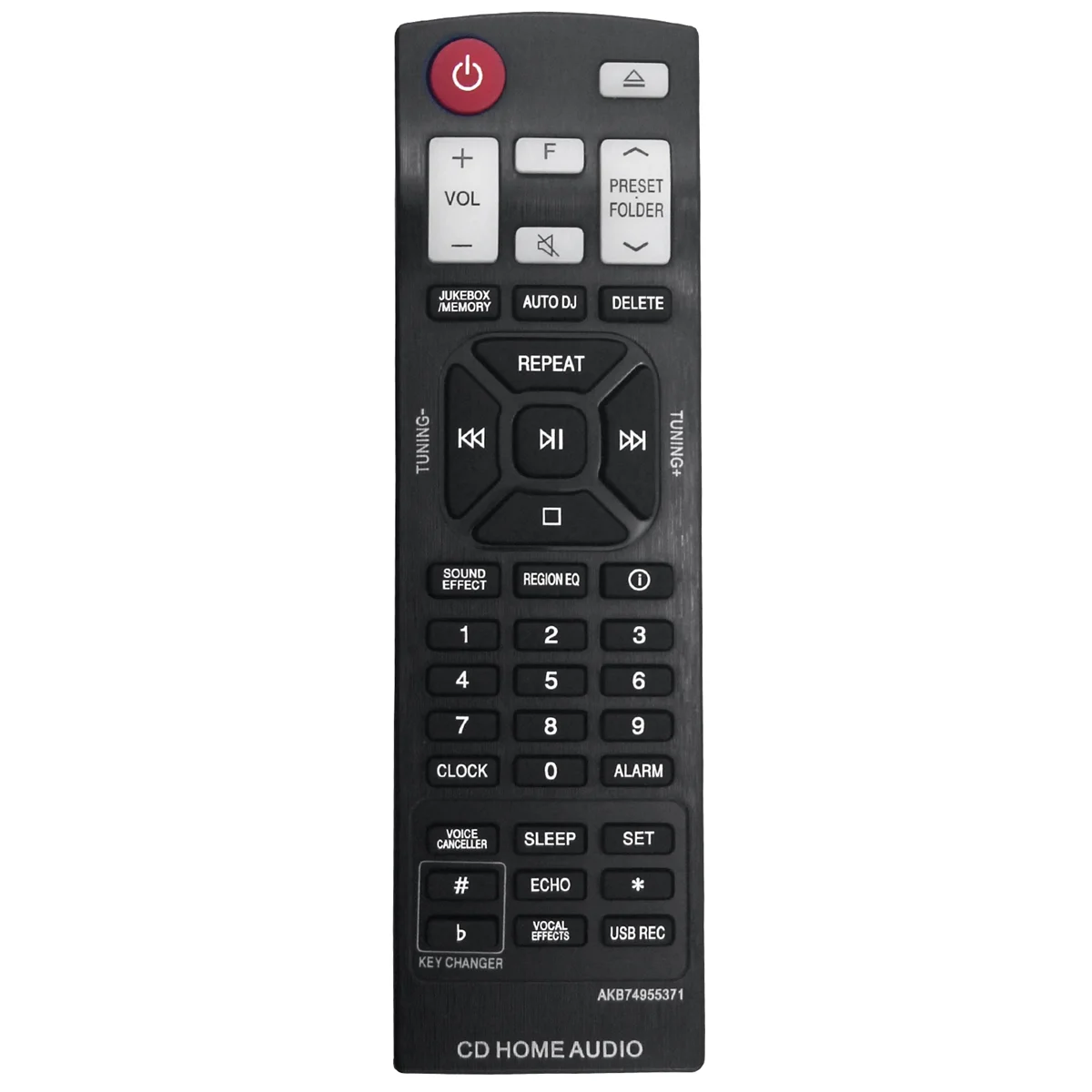 Sostituisci Muslimremote Per Lg Mini Cd Home Audio Sistema Hi-Fi Remote Akb74955371