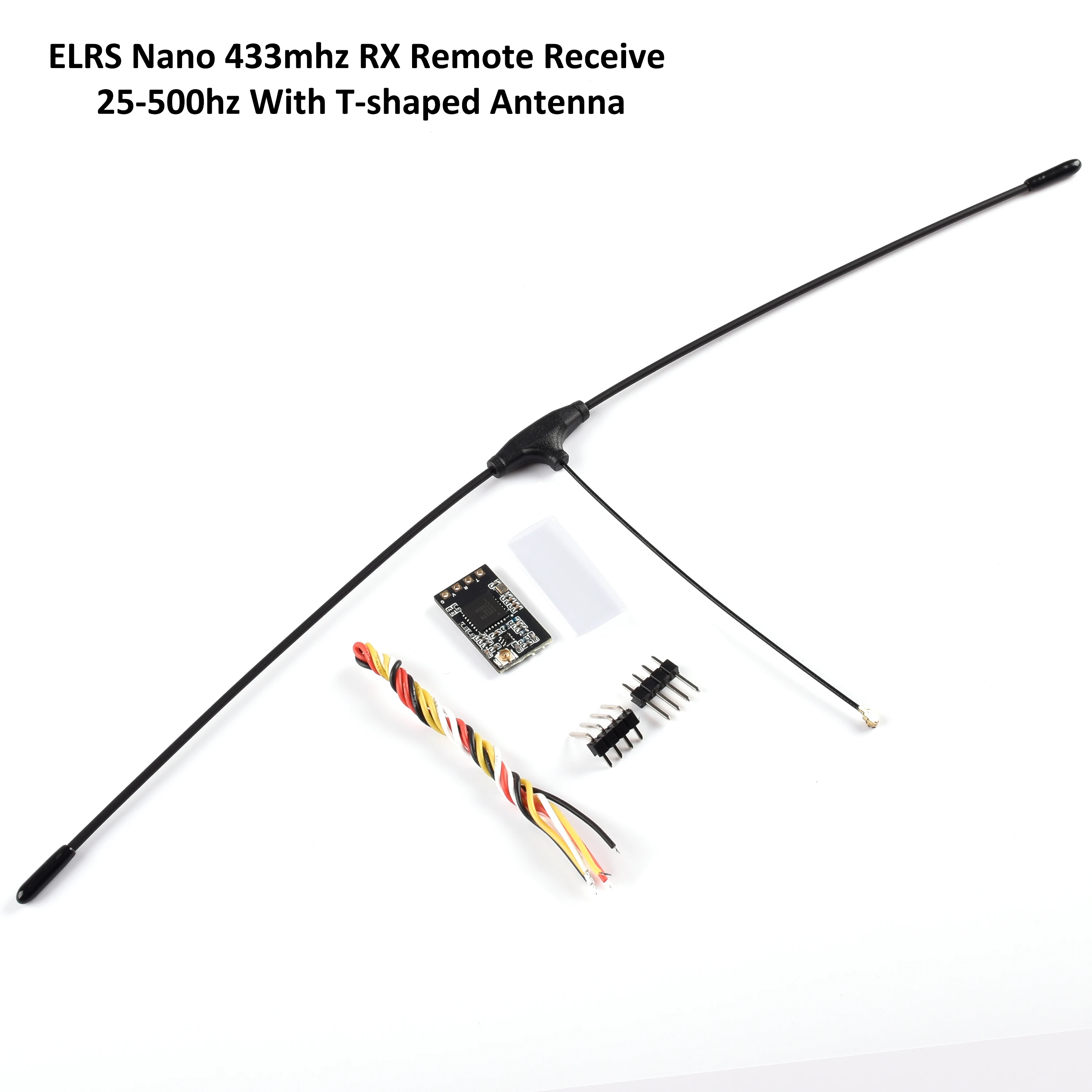 Récepteur Nano RX posé sur une pièce pour illustrer sa taille réduite, idéal pour drone FPV.