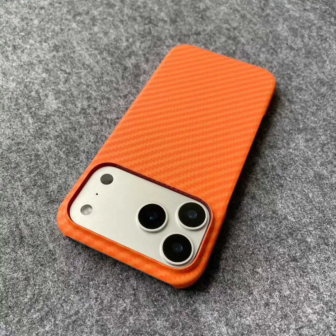 Luxury Slim Carbon Fibre Pattern Frameless Shockproof Phone Case