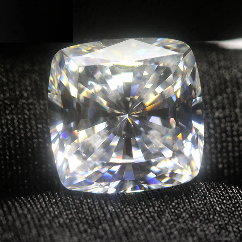 Natural White Sapphire 14.0Carat 12x12mm Square Cut VVS Loose Gemstone images - 6