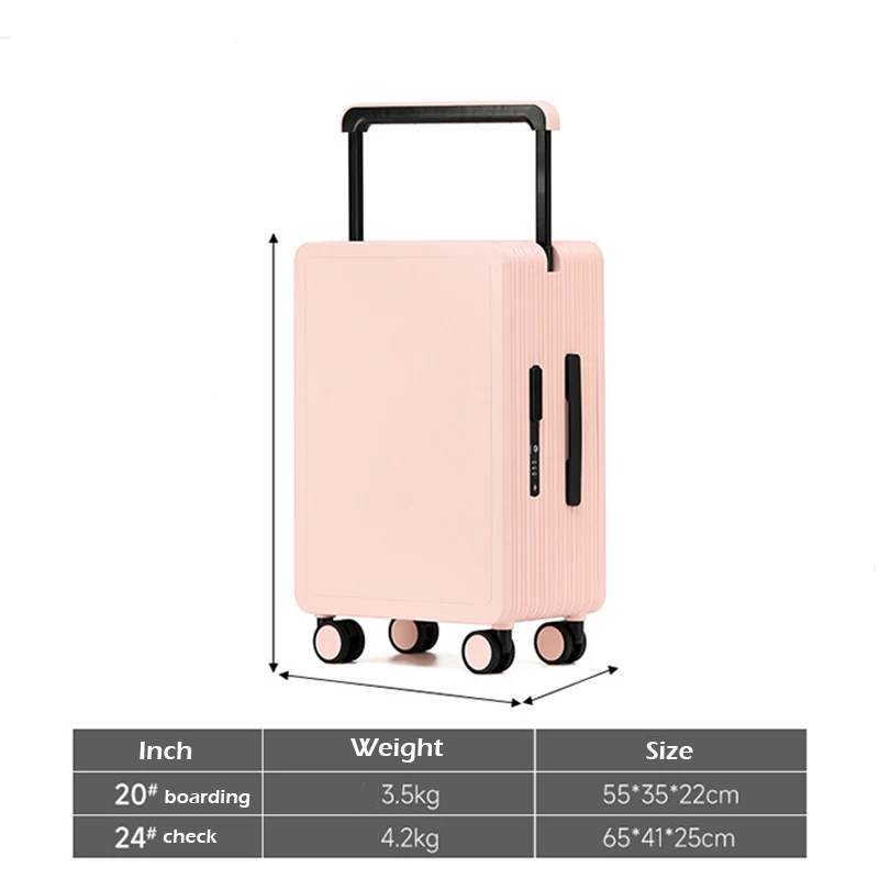 Original Brand Luggage Box with Wide Pull Rod 20 Inch Boarding Travel Bag with Password Lock Suitcase for Trunk ing