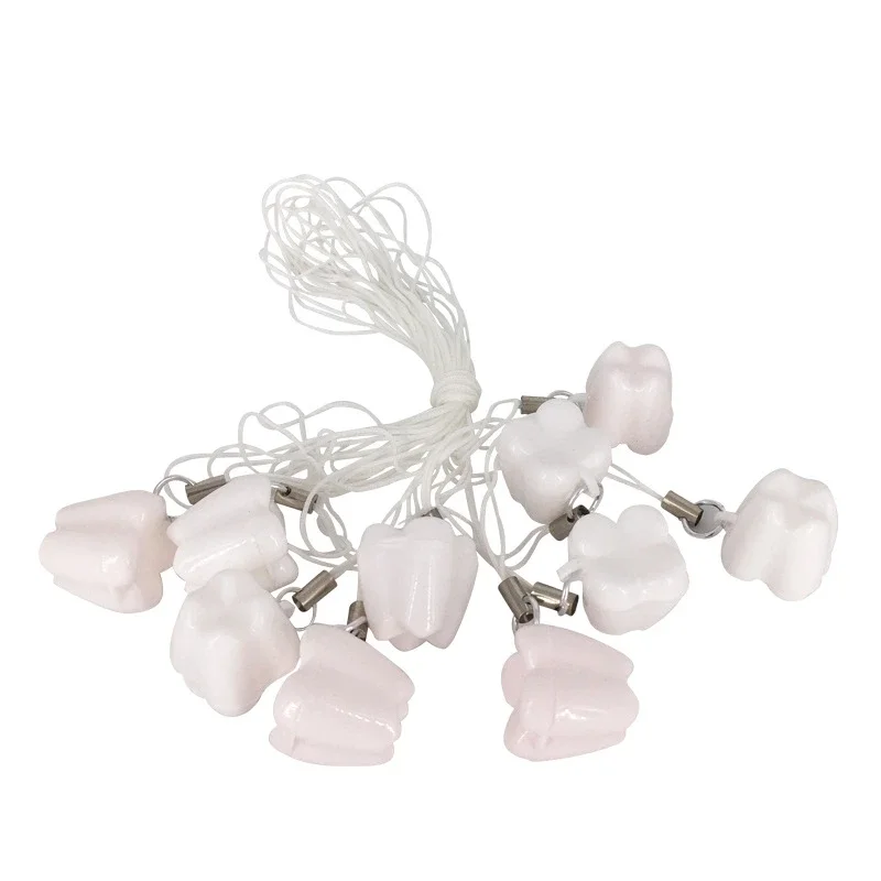 10pcs/set Baby Milk Teeth Storage Box Organizer Mouse Plastic Tooth Box Save Collect First Tooth Gifts for Boy Girl Random Color