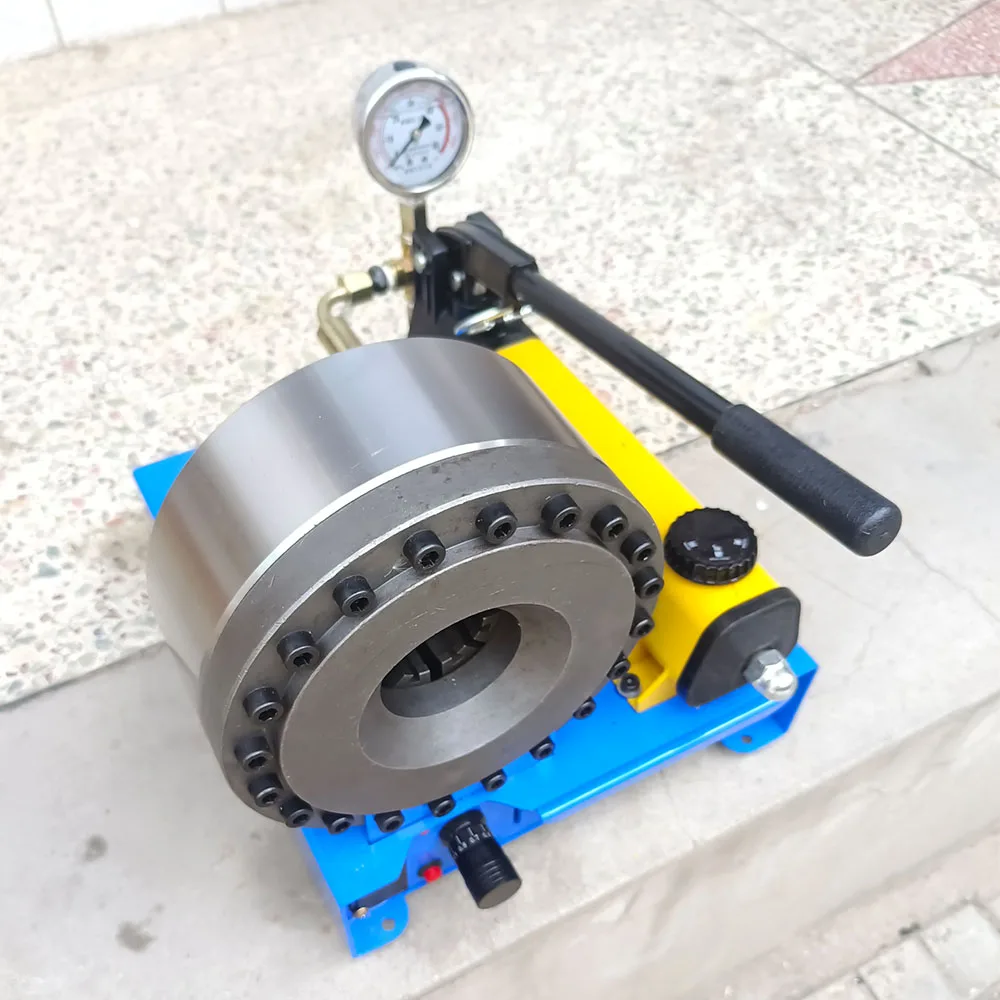 Portable Manual 1/4-1" Hydraulic Hose Crimping Tool Hydraulic Hoses Fittings Pressing Machine Pipe End Forming Machine 3