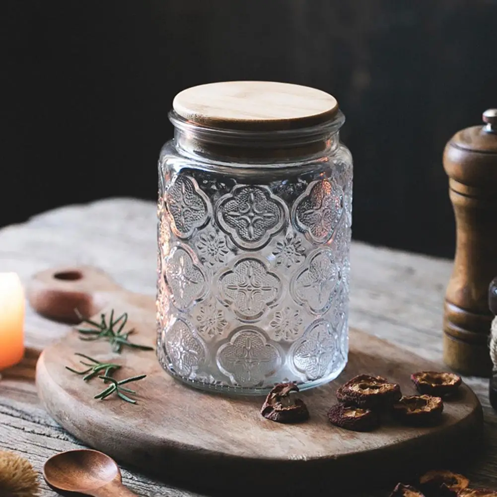 Style Setter 3-Piece Square Glass Jars Canisters Set with Silver