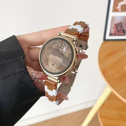 Rainbow Resin Watch Strap - Clear Strap Bracelet Accessory in 18mm, 20mm, and 22mm - Watch straps 18mm (Brown white)
