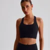 Solid Color Soft Tight Gym Yoga Underwear high strength shockproof Women Cross Back Fitness Bra Sport Top Comprehensive Butter 2