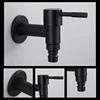Stainless Steel Faucet Black Wall Mounted Washing Machine Tap Bath Toilet Mop Pool Water Taps for Outdoor Garden Bathroom 5