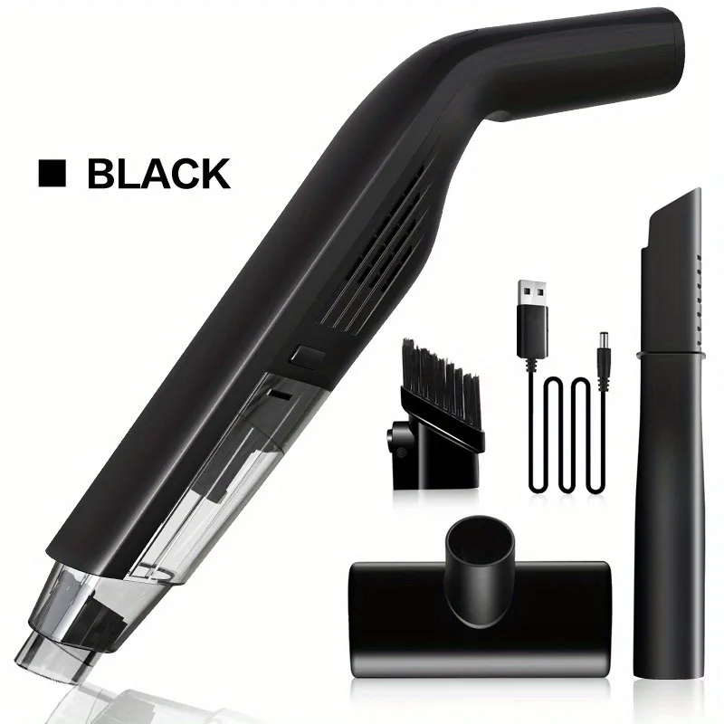 

High-power Car Handheld Vacuum Cleaner, Car Home Wet And Dry Dual-use Wireless Charging Three-cell Battery