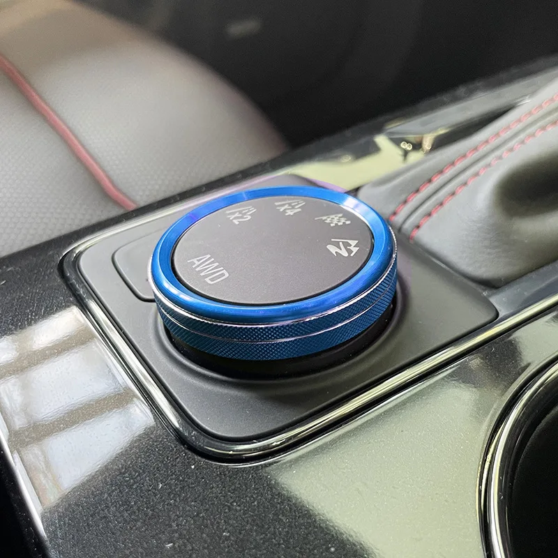 Premium Center Console Drive Mode Shift Knob Decoration Ring - Metal Trim Cover, Car Interior Accessory