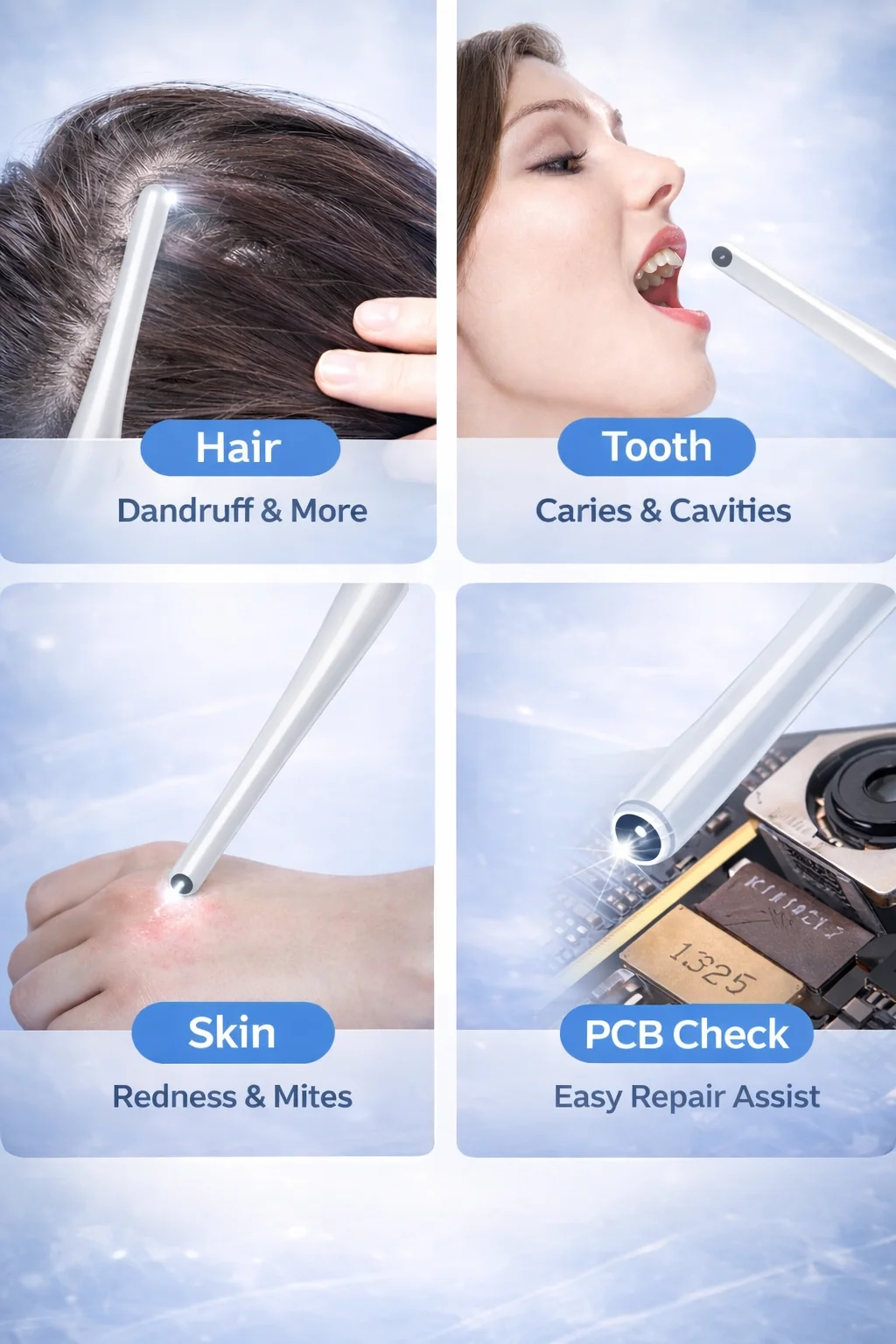 Wireless Visual Camera, 2MP HD Inspection WIFI Home Care Kit, Endoscopes for Android and IOS 3