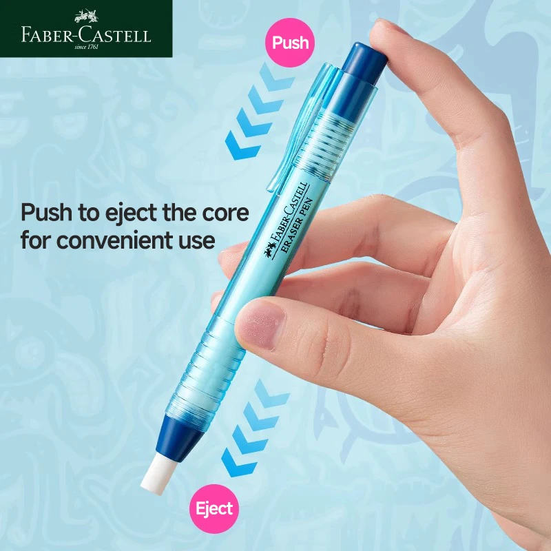 Faber-Castell Creative Push-type Colored Eraser Pens PVC-vrije Veiligheidsgum Wiping Tool Correction Tool 583905 pencil eraser eraser pen