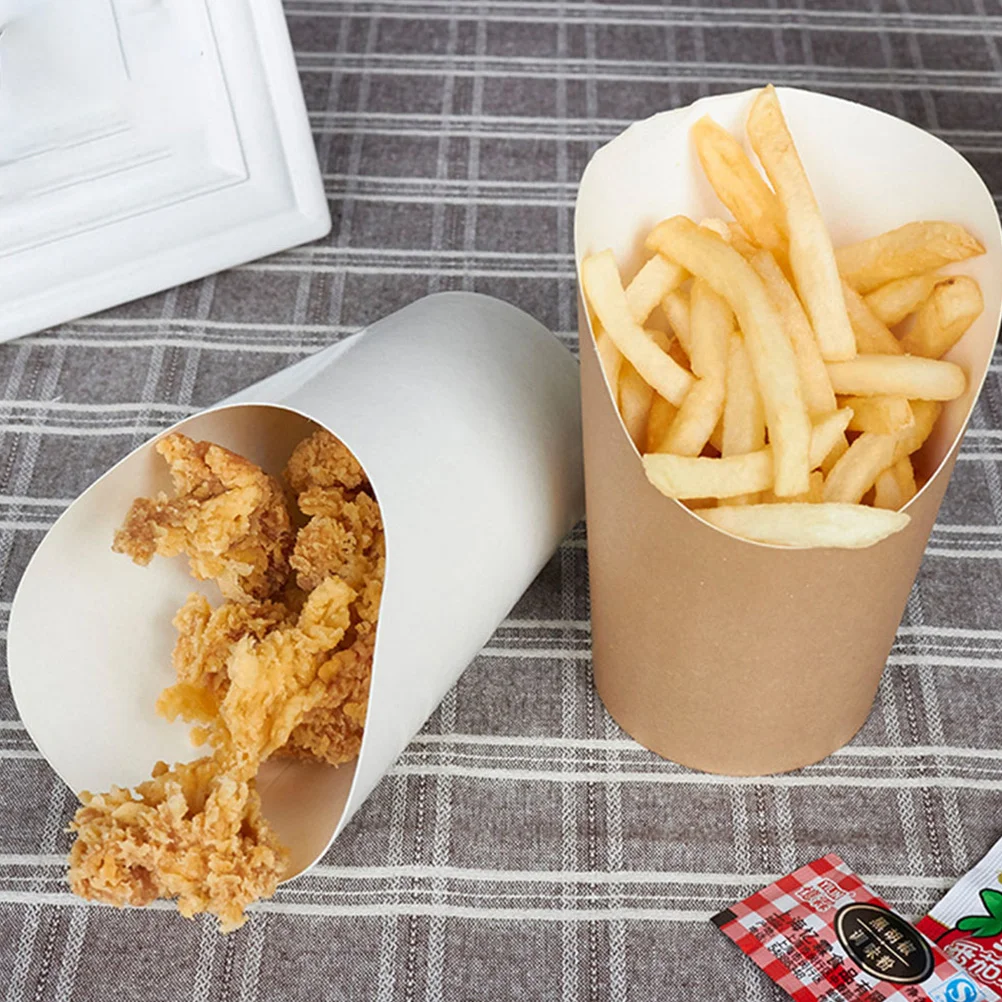 

Disposable Cup Kraft Paper Cup Oblique Cup Ice Cream Cup for Canteen Kitchen Shop Hotel