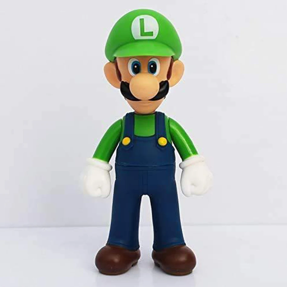 thumbnail image 5 of Juego Super Mario Bros Dibujos Animados Muñecas Modelo Figuras de Anime Luigi Yoshi Mario Modelo Coleccionable Creativo Juguetes para niños Regalo de Cumpleaños, 5 of 5