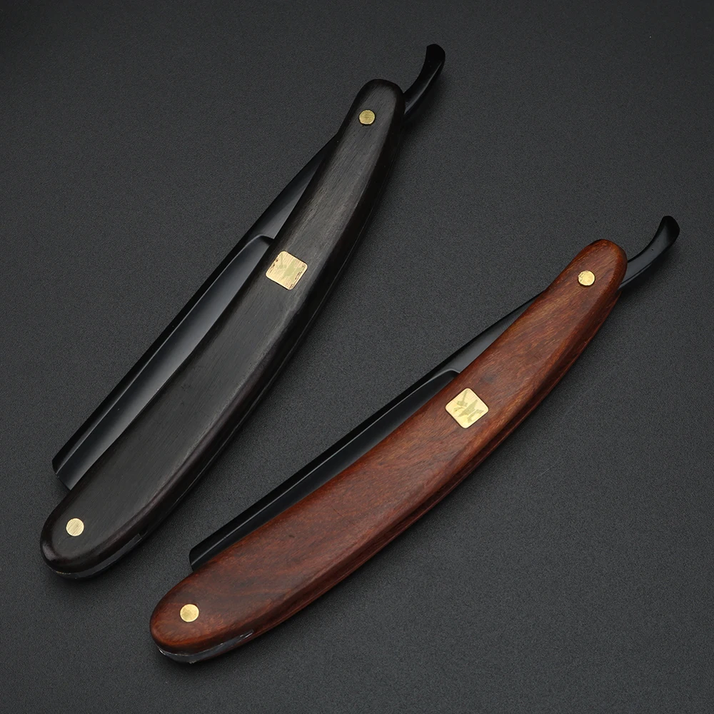 XUAN FENG  black Folding Razor Hardened Steel High Hardness Sharp Straight Razor Men's Razor 6
