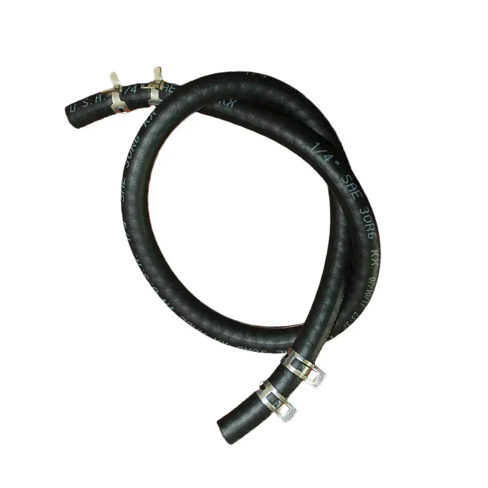 1/4" Fuel Line Hose 4 Clamps for 5414K Lawn Mower Engine Strimmer Motor Garden Power Tools Parts Fits Many Small Engine
