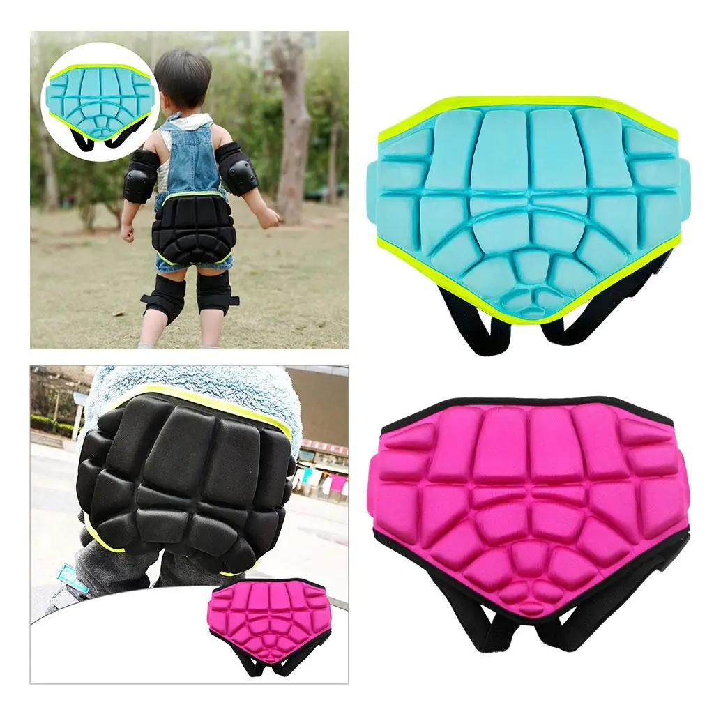 Kids EVA Padded Short Pants Butt Protective Gear Adjustable Strap Impact Pad for ice Skating