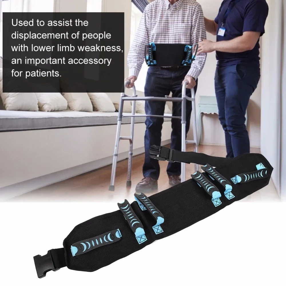 Adjustable Gait Belt with Handles-Senior Transfer Lifting Belt for Elderly, Nursing-Safety Patient Assist Physical Therapy