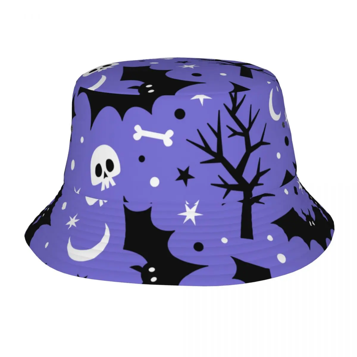 

Halloween Bats Hat Fashion Sun Cap Outdoor Fisherman Hat for Women and Men Teens Beach Caps Fishing Cap