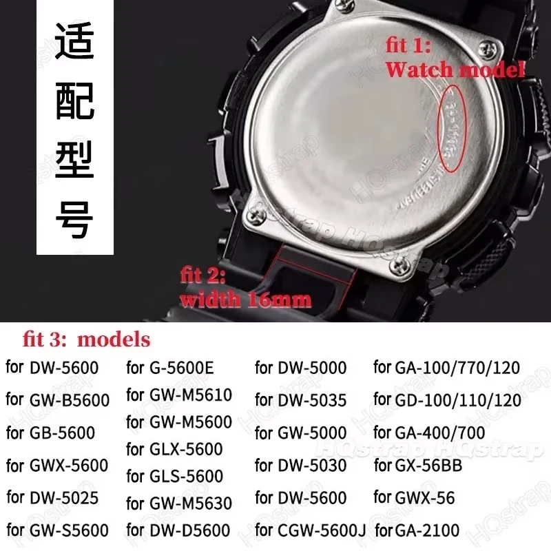 2pces Rubber Adapter for Casio Watch Band 22mm Connector for GA110