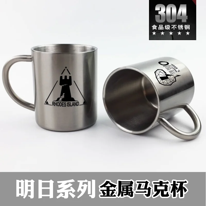 

Fashion Game Arknights Amiya Rhodes Island Water Student Cup Xmas Gifts Daily Stainless steel Coffee Mug Men Women