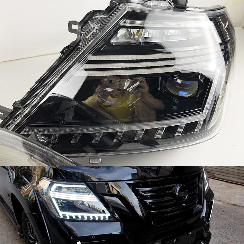 

LED Headlights For Nissan Patrol Y62 2010 2011 2018 2019 Fog Lights Daytime Running Lights DRL full led Bulb Head Lamp