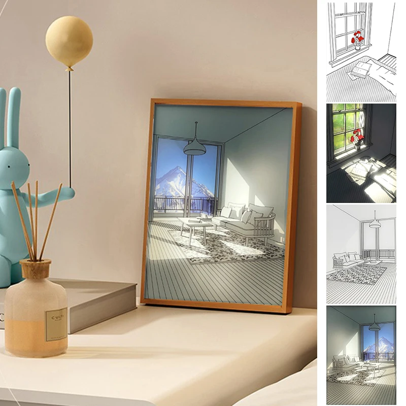 WoodenLedPictureFrameLightedPictureFramewithBacklightPhoto