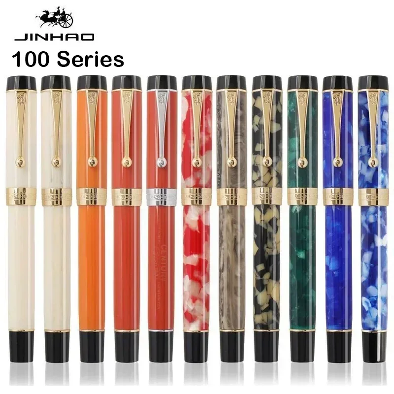 Jinhao 100 centennial vulpen 18kgp punt hars zakelijk cadeau_voghion.com