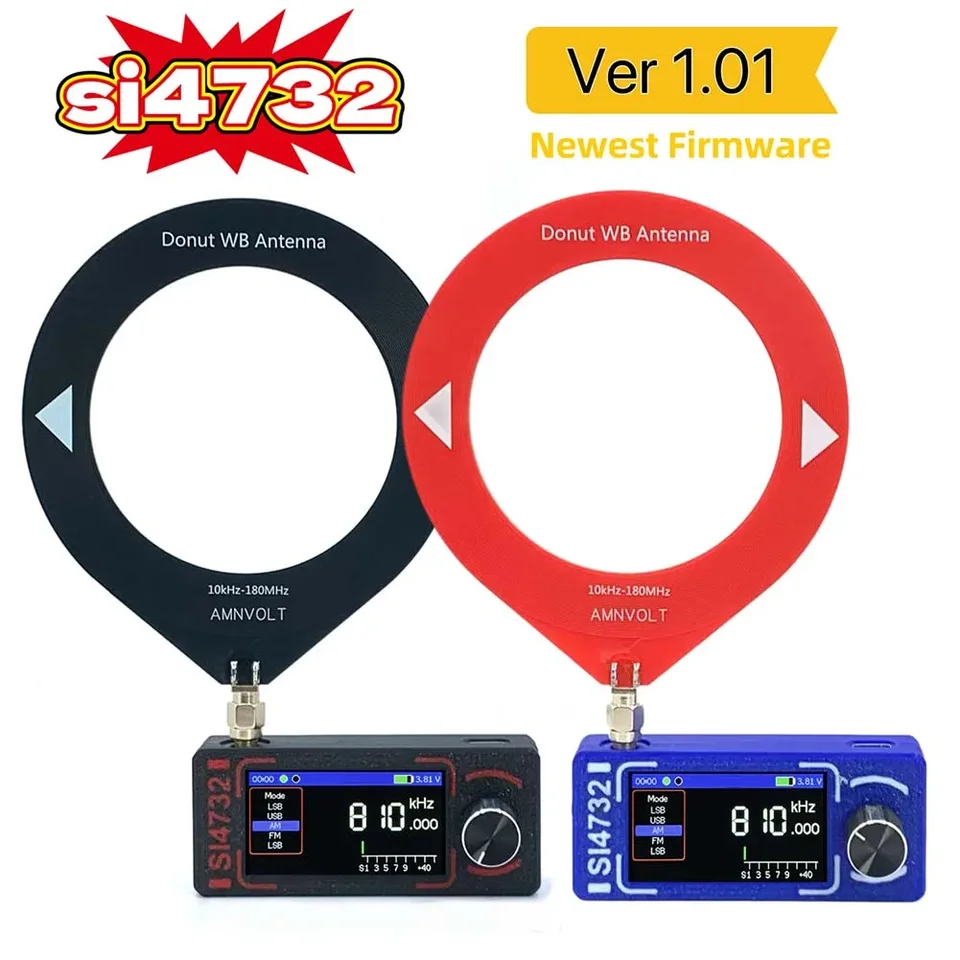 Radio de Poche SI4732 0,5-108 MHz, Récepteur, Mini-Radio, Antenne
