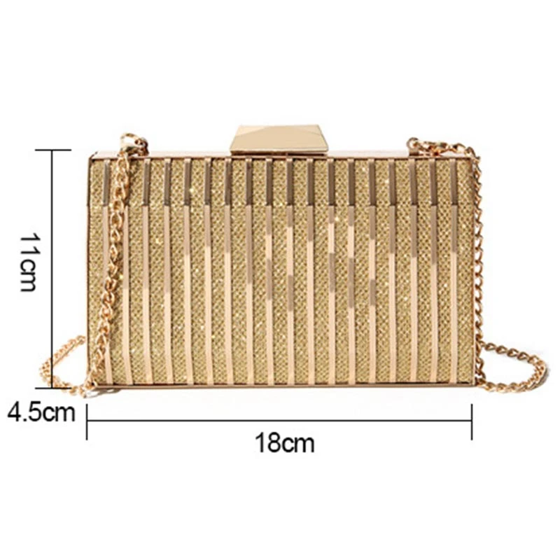 Iron Box Dinner Evening Dress Small Bag Day Clutch Lady Night Clutch Bag Female Party Wallet