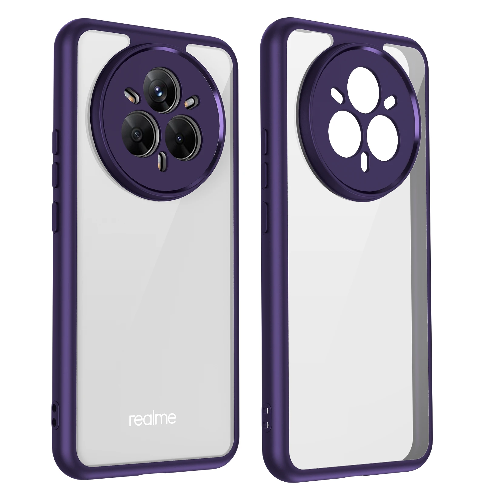 Durable Clear Shockproof Phone Case with Hard Acrylic Back Protection