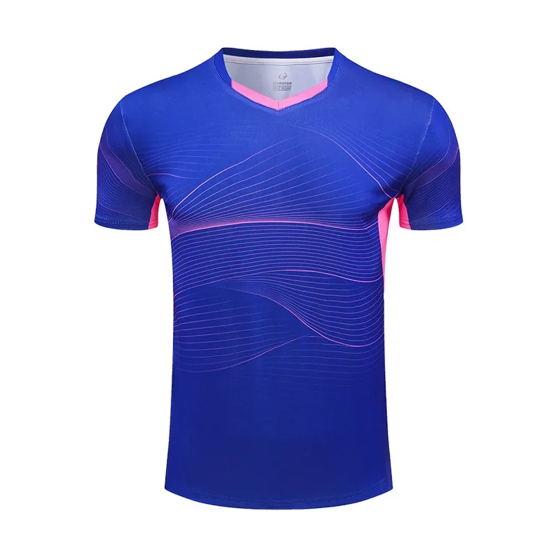 Customizable Badminton Shirt Top 24 Styles Quick Dry Tennis Training Competition Wear from China Mainland