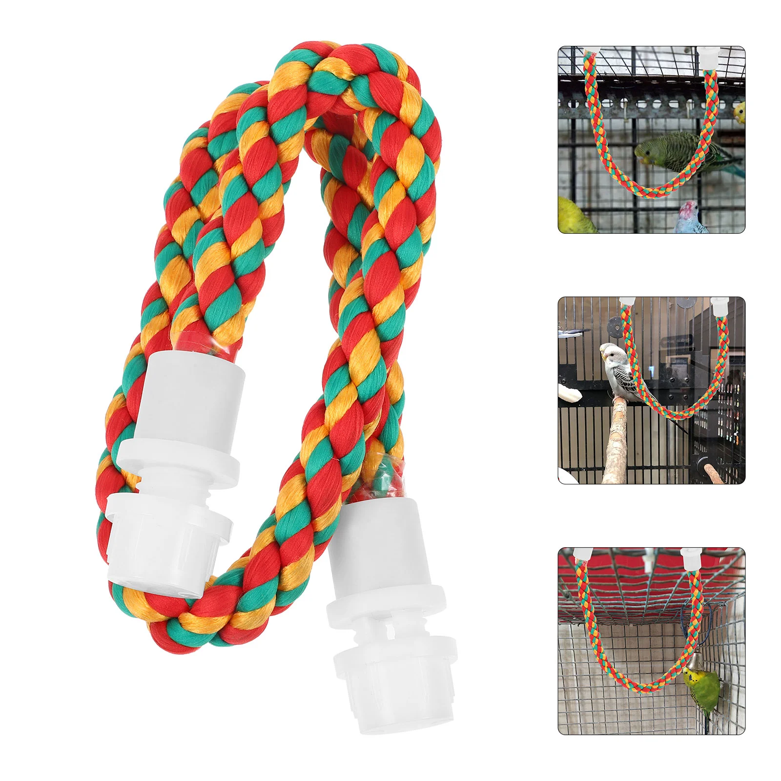 

Climbing Toy Parrot Cotton Rope Small Wear-resistant Cockatiel Bite-resisting Bird Swing