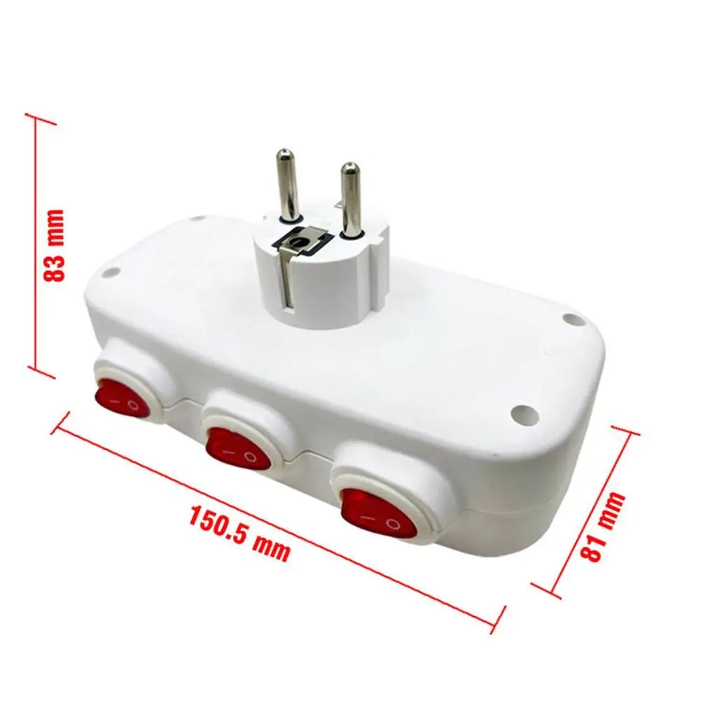 Electrical Sockets EU With ON/OFF Switch Germany Standard