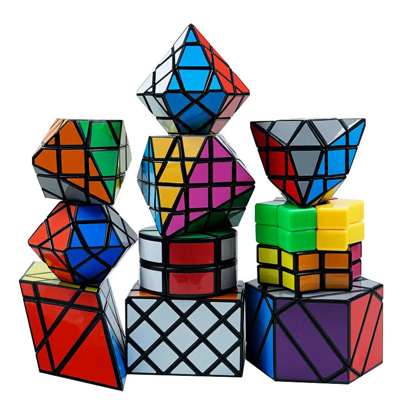 Magic Cube Shield Lama Cilindrica Cubo Magico Irregolare Bordi Esagonali Fidget Toys Cubo De Puzzle Fidget Toys Speed Cube