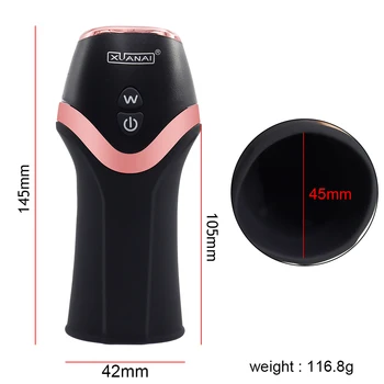 Penis Pump Vibrator 12 Speed Male Masturbator Penis Delay Trainer Adult Automatic Glans Stimulate Exercise Oral Sex Toys for Men 6