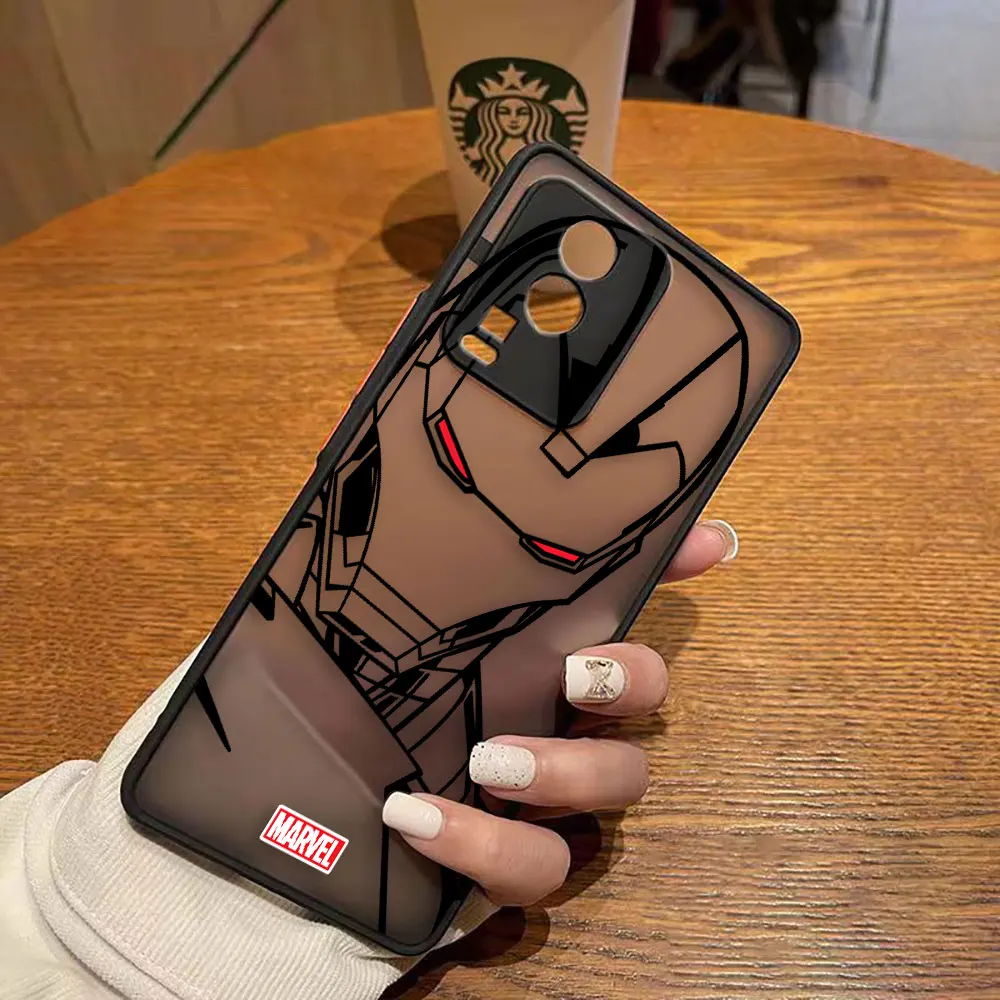 thumbnail image 1 of Funda mate para VIVO X90 X80 X70 5G X60 X50 X30 IQOO NEO 3 5 7 PRO PLUS X27 X23 X20 Funda Coque Shell Marvel Lron Man Comics, 1 of 5