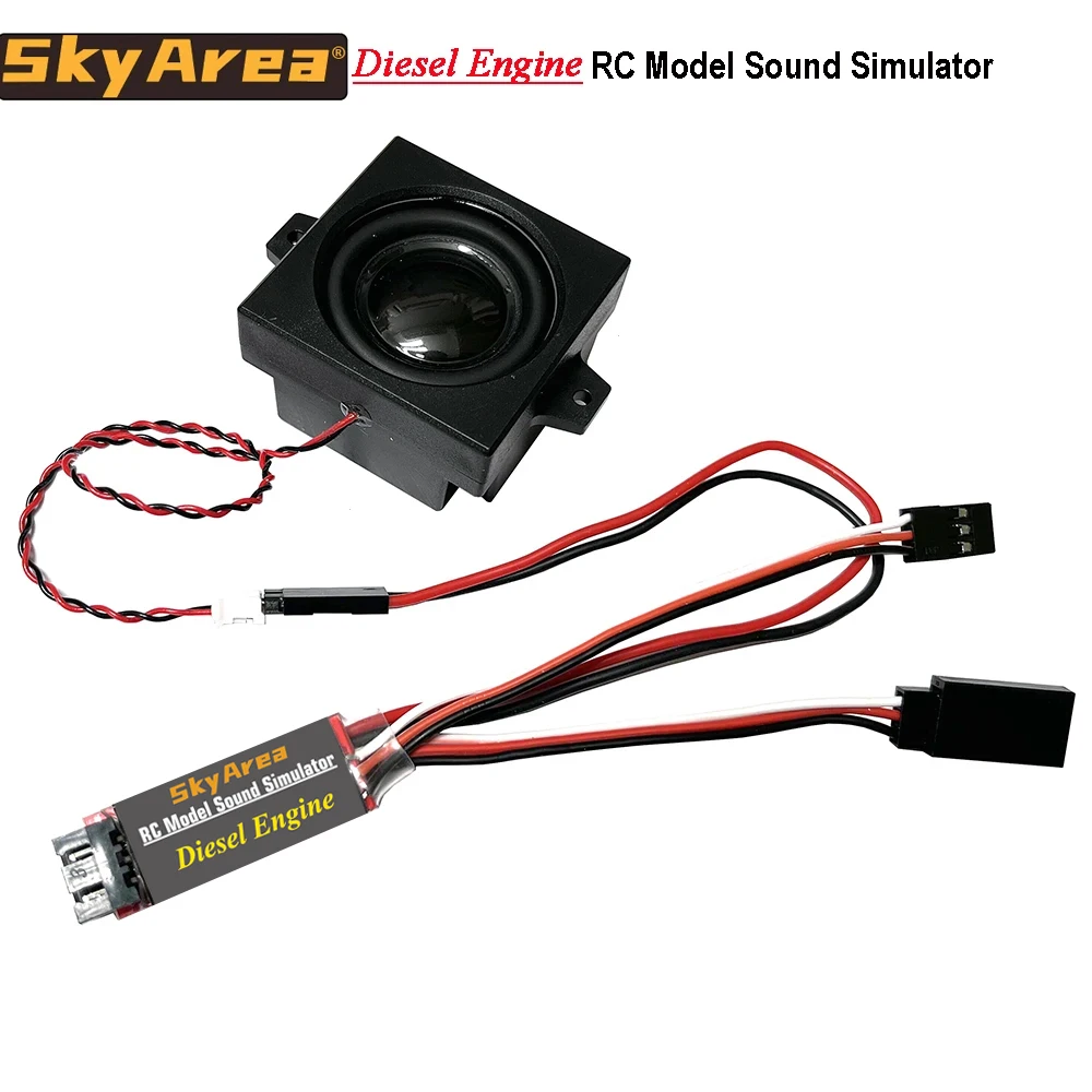 RC Diesel Engine Sound Module Simulation 2W Speaker for Remote Control Construction Vehicles Container Truck Excavators Model