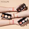 Wholesale FOCALLURE Pigment Blush Peach Palette Makeup Mineral Nourishing Cheek Tint Face Contour Blusher Powder Cream Cosmetics 6