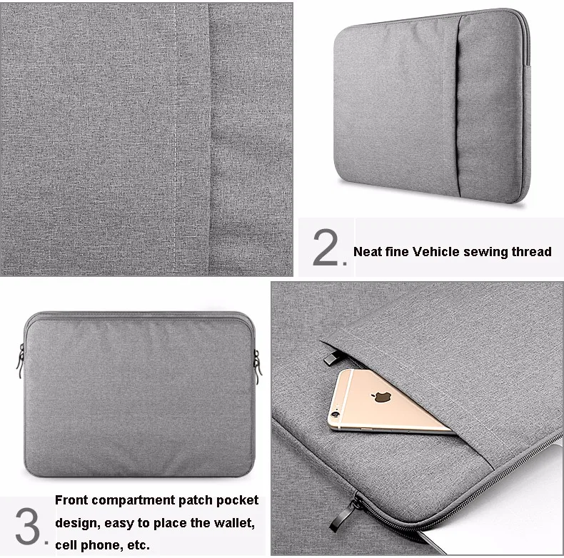 New Nylon Laptop Bag Notebook Case Sleeve Pouch For Macbook Air Pro Retina 12 13 15 Inch Unisex Liner Sleeve Men Women best laptop backpack for women