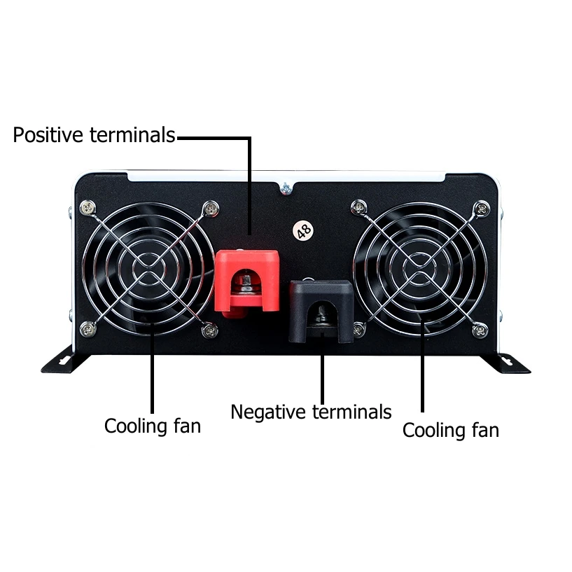 순수 사인파 인버터, DC AC, 12V, 220V, 4400W, 5200W, Sinus Sin 컨버터, 태양광 인버터, 오프 그리드, 벽걸이