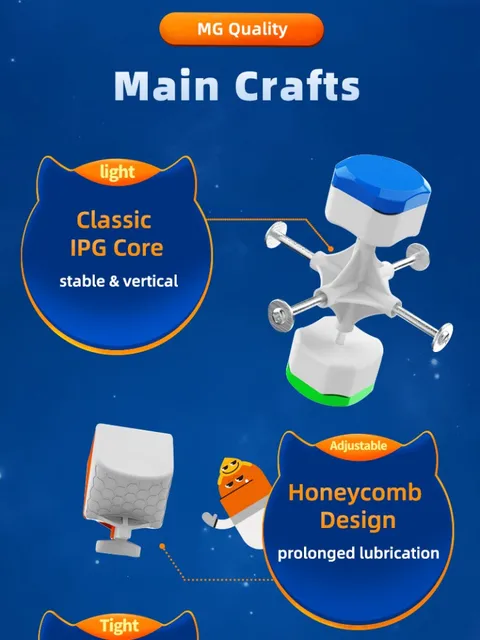 Monster Go MG3  Magnetic Speed cube Stickerless GAN 3x3 speed cube 3x3x3 Professional Magic Cube Toys for Children 6