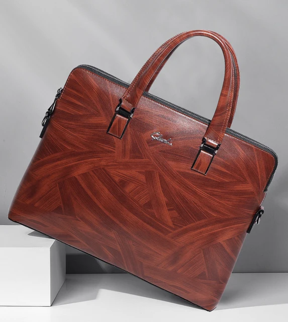 Maletin Ejecutivo Bolso Cuero Notebook Maletín Con Textura De