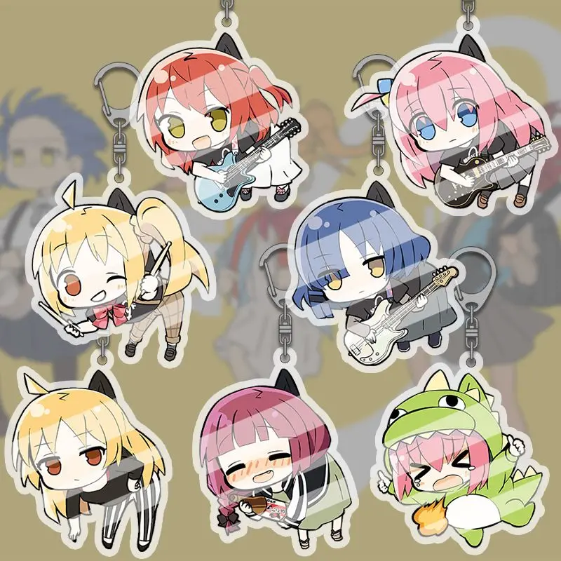 Charming BOCCHI THE ROCK Acrylic Keychain Keyring Strap