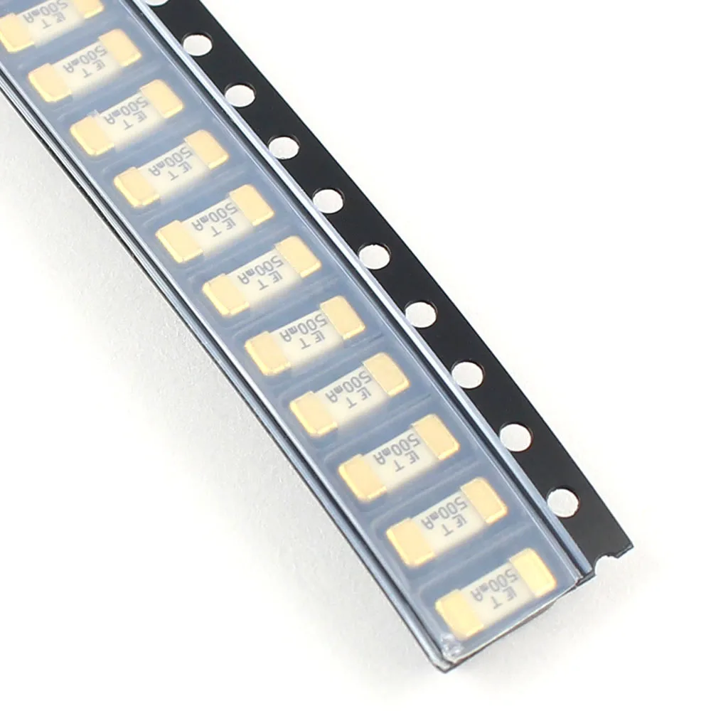 10pcs Gold LF 1808 Slow Blow Fuse 452 SMD SMT 125V 72V T 0.5