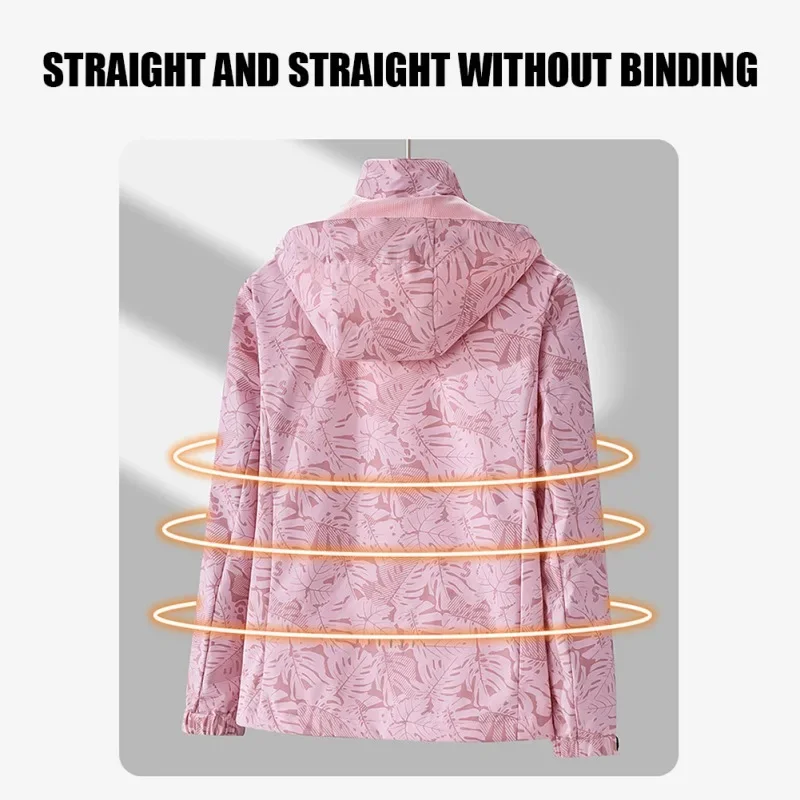 Waterproof Jacket Outdoor Camouflage Jacket Women Men Single Layer Windproof Waterproof Hooded Jacket Breathable Sport Running Mount Camping Suit