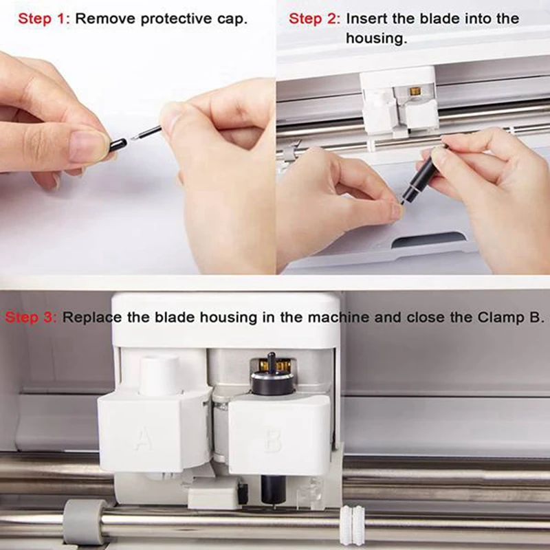 Cutting Blade 15 Piece Deep Cut Blade And 1Pc Deep Cut Tool Holder Black Metal For Cricut Maker 3 Cricut Explore 3 2 Air 2 Cutting Plotter lathe tool holder plotter blades