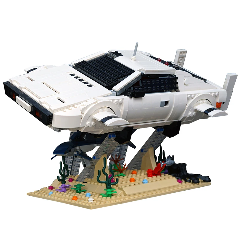 Moc The Spys Who Loved Me Wet Nellie Model Building Blocks Classic Underwater Warship Bondss 007 Bricks Toy Kids Birthday Gift