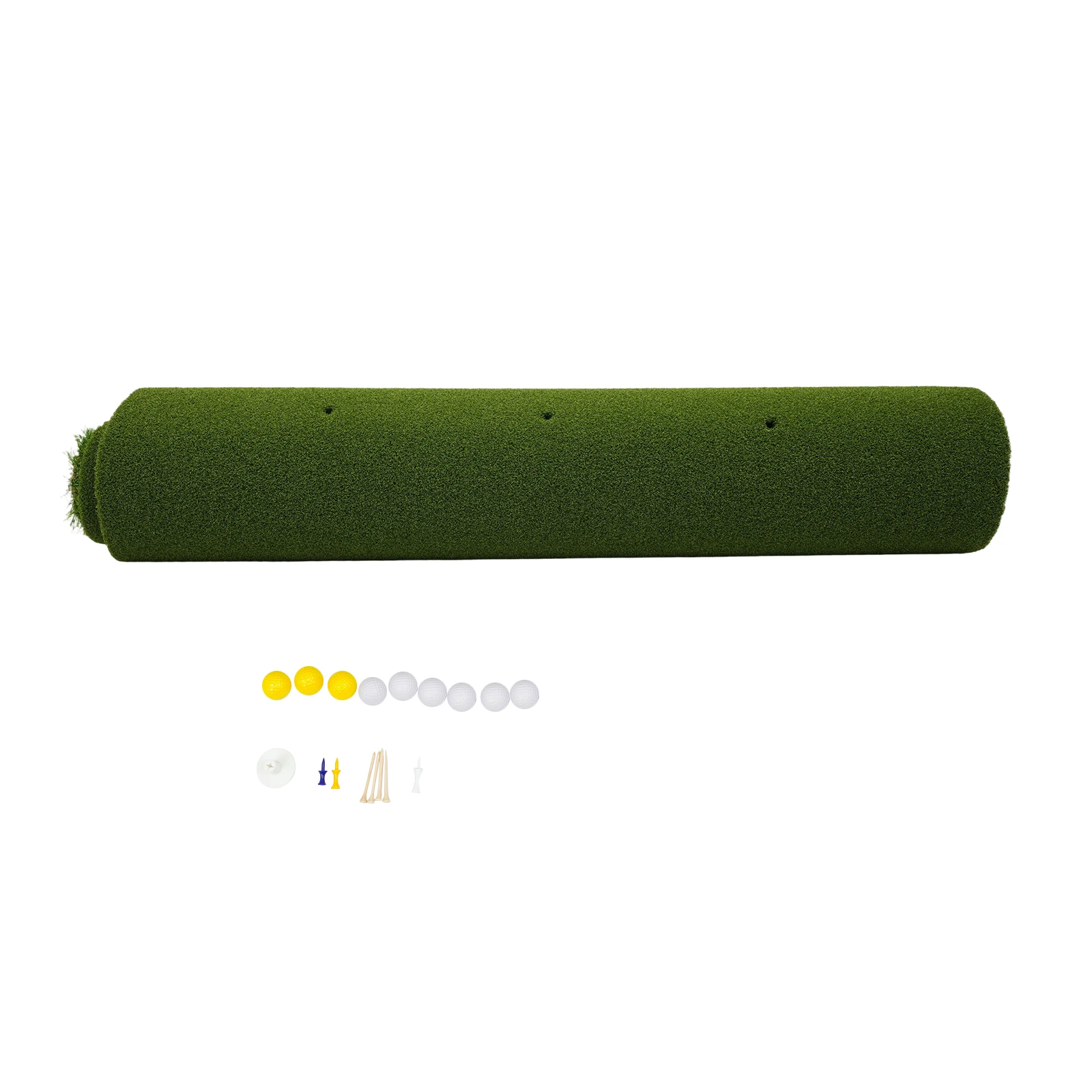 Golf-Übungsmatte, 1,2*1,5m Outdoor-Indoor-Trainingsmatte, Golf-Übungsmatte mit 6 Tee-Positionen für Schwung und Chipping – Detail 10