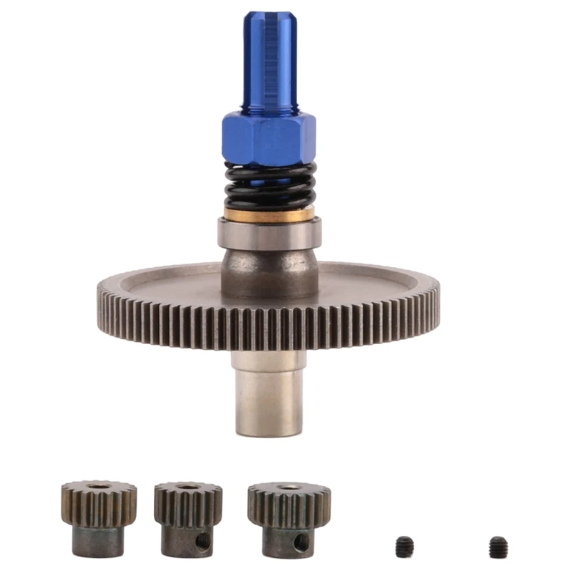 

1 комплект 91T сцепление для тапочек 21T 19T 17T комплект шестерней для Arrma 1/10 Senton Granite Big Rock Vorteks Typhon 4X 4 части синего цвета